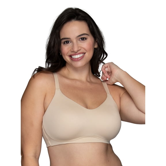 Vanity Fair Lingerie Women's Beauty Back Smoothing Wireless Bra, Style 72118, Simple Sizing S-3XL