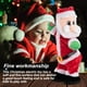 thumbnail image 5 of Ounissouiy Muñeco navideño de Papá Noel que canta, de juguete para niños, decoración navideña, adorno móvil con pilas, Adorable pie Kits de decoración para fiestas Ounissouiy HA008655-00B, 5 of 6
