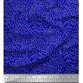 thumbnail image 1 of Soimoi Blue Cotton Voile Fabric Abstracts Abstract Print Fabric by the Yard 42 Inch Wide, 1 of 3
