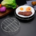 thumbnail image 2 of KAKOWELY 2pcs Small Roasting Racks Round Baking Racks Multifunctional Steamer Racks,7.87"X7.87"X1.18", 2 of 5