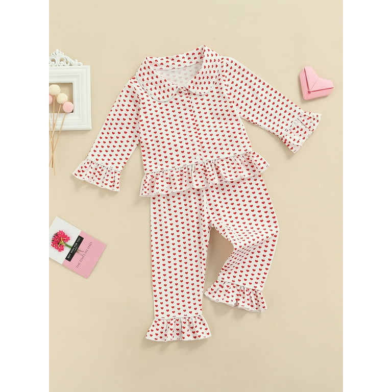 Baby girl two piece pajamas 2025
