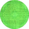 thumbnail image 1 of Ahgly Company Indoor Round Abstract Green Modern Area Rugs, 5' Round, 1 of 4