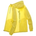 thumbnail image 2 of sunsanly Hooded Long Sleeve Pockets Zipper Placket Windbreaker Jacket Men Ultra Thin Sun Protection Coat Daily Clothing, 2 of 8