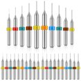 thumbnail image 1 of Muyoka 30 piezas Micro Broca Carburo de tungsteno 0.3-1.2 mm PCB Router Bit Espiral Flauta Grabado Broca Herramienta rotativa para piedra áspera PCB Placa de circuito Perforación de joyería Muyoka Hogar, 1 of 7