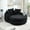 Black, variant on Mirightone Oversized Oval Upholstered Bean Bag Sofa with Pillows, Chenille Fabric Lazy Floor Bean Bag Sofa Wrap Around Backrest for Adults – Emerald