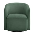thumbnail image 4 of Comfort Pointe Amhurst Green Fabric Swivel Barrel Accent Chair, 4 of 12