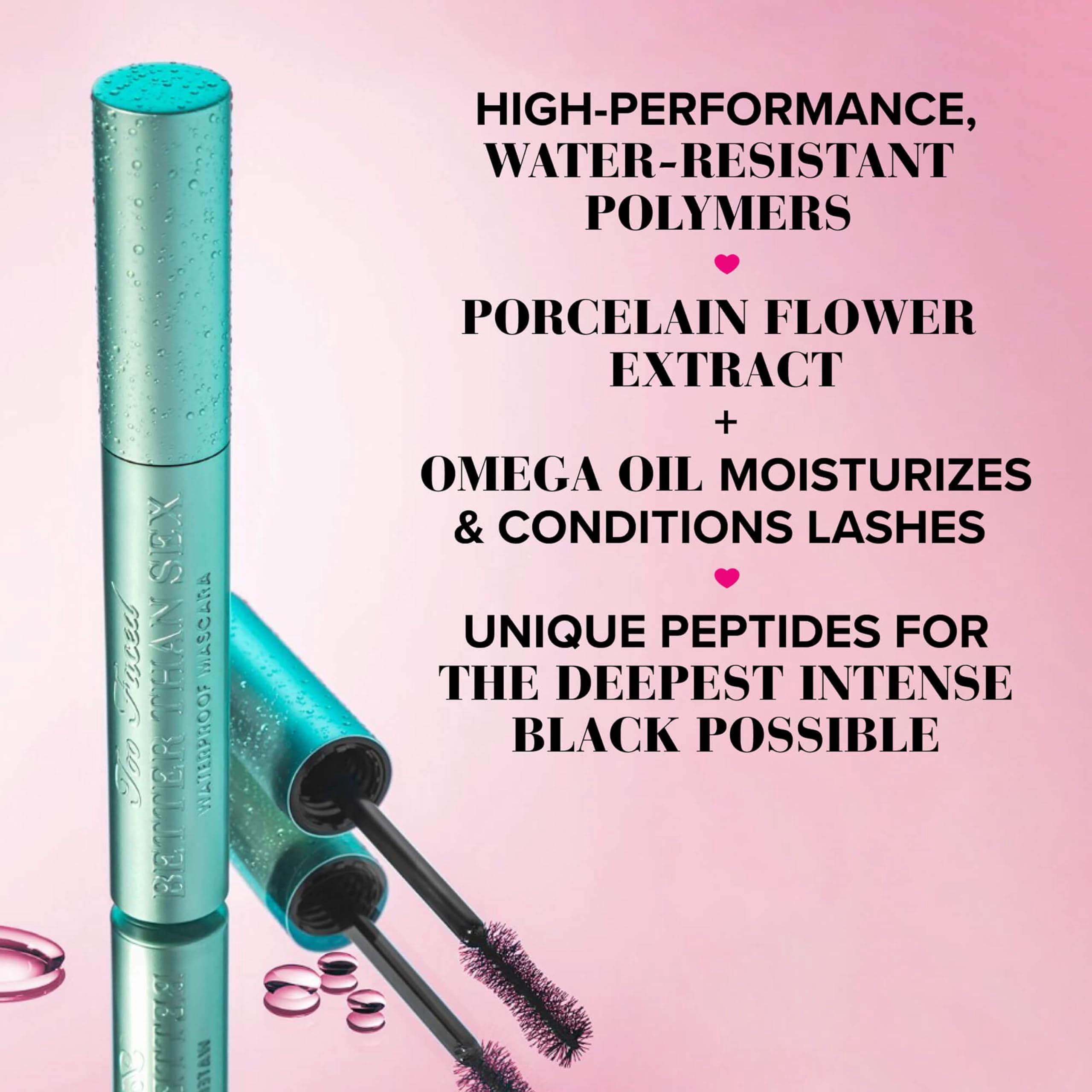 Too Faced Better Than Sex Volumizing & Lengthening Waterproof Mascara Color: Black Size: .17OZ