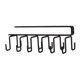 thumbnail image 5 of Ganchos para tazas debajo del gabinete, estante para guardar vasos y tazas, sin clavos negro, 5 of 9