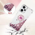 thumbnail image 3 of Funda para Xiaomi POCO F5 5G con Brillo Líquido Flotante, Purpurina, Parachoques y Anillo Giratorio Soporte, 3 of 5