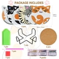 thumbnail image 6 of Goyunwell Cat Diamond Art Coasters Kits for Adults with Holder Cork Pads, 6 Pcs Cat DIY Diamond Art Dots Painting Coasters Kits for Adults Beginners, 6 of 7