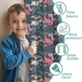 thumbnail image 3 of Blackout Kids Curtains,DarkGreen Dinosaurs Pattern Childrens Insulated Curtains Set Of 2,Bedroom Essentials,Toddler Room Decor 42"x54", 3 of 5