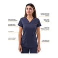 thumbnail image 3 of Adar Pro Movement Booster Scrub Set For Women - Sweetheart V-Neck Scrub Top & Yoga Jogger Scrub Pants, 3 of 7