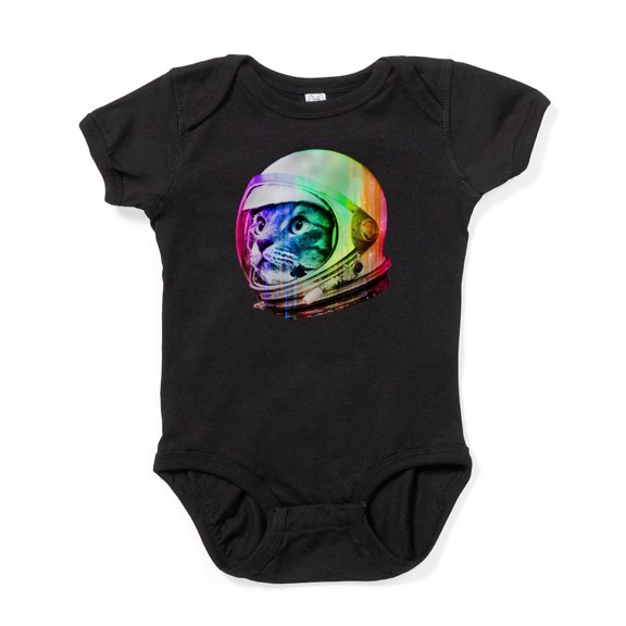CafePress - Astronaut Space Cat (Digital Rainbow - Cute Infant Bodysuit Baby Romper - Size Newborn - 24 Months