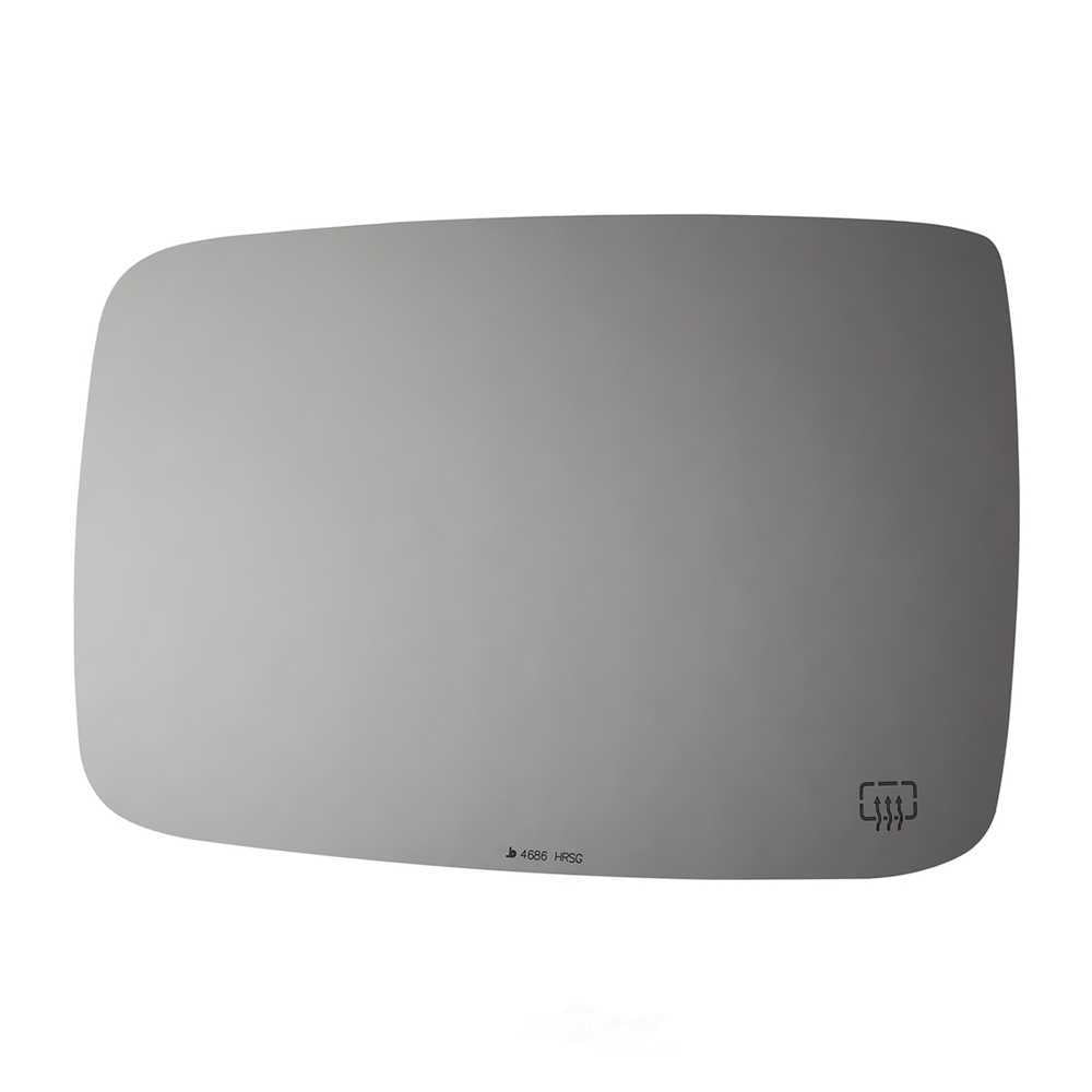 Burco Side View Mirror Replacement Glass with Motor Mount Plate - Clear Glass - 4686HRSG