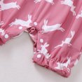 thumbnail image 4 of CAICJ98 Newborn Baby Girl Easter Outfit Bunny Short Sleeve Bubble BunnyRomper Bow Shorts Jumpsuit Infant Summer Clothes (Pink,3-6 Months), 4 of 6