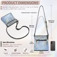 thumbnail image 7 of Tutolipy Daisy Floral Pattern Women's Crossbody Shoulder Purse, Waterproof PU Leather Adjustable Strap Women's Shoulder Crossbody Purse for Daily Use, 7 of 7