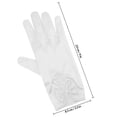 thumbnail image 2 of DEEPCRAFF 1Pair Soft Satin Wedding Gloves for Bride Wrist Length Formal Party Accessory, 2 of 7