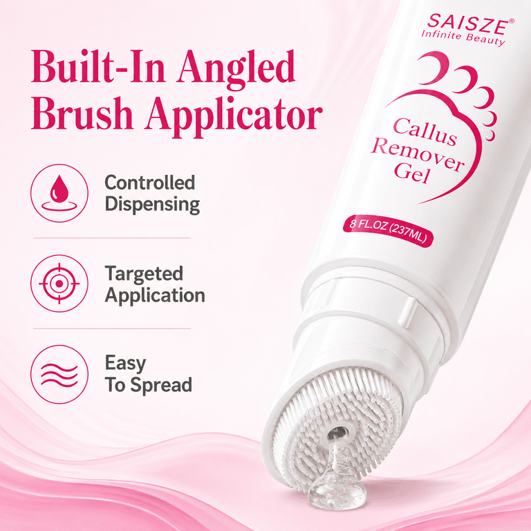 SAISZE Callus Remover Gel with Foot File, 8 fl oz photo 4