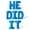 Blue, variant on Letter Balloons - HE DID IT 16" Inch Alphabet Letters Foil Mylar Balloon Graduation Party Banner (Gold)