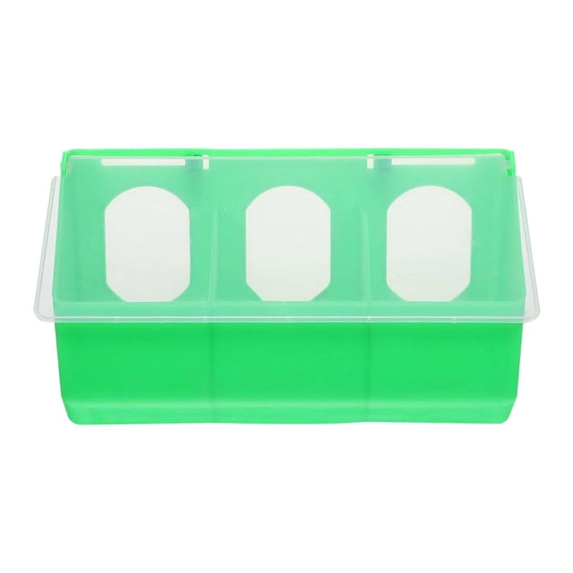 Comedero para palomas, bebedero, caja colgante para comida de pájaros, para periquitos verde