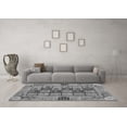 thumbnail image 3 of Ahgly Company Indoor Round Abstract Gray Modern Area Rugs, 4' Round, 3 of 4