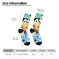 thumbnail image 3 of Saiise Bluey Funny Socks Men Women Adults Novelty Graphic Crew Tube Socks Crazy Design Casual Dress Socks for Sports,Running,Travel, 3 of 7