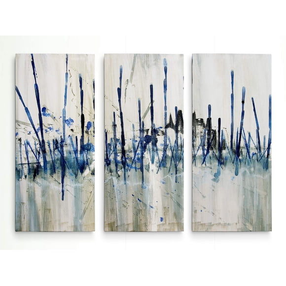 Wexford Home Marshes Edge 3 Panel Gallery Wrapped Canvas Wall Art, 32x48
