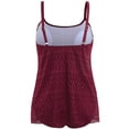 thumbnail image 3 of Plus Size Swim Suit Separates Matching,2024 Women's Sexy Plus Size Solid Color Suspender High Waisted Bikini Plus Size Swimsuit, 3 of 5