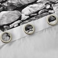 thumbnail image 4 of Feelyou Black Grey Stone Curtains Pack of 2 (52x84 Each), Art Abstract Window Curtains, 4 of 6