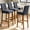 Dark Gray, variant on 4 Pack Pub Counter Stool Chair Cover, Stretch Dining Chair Slipcover, Elastic Jacquard Fabric for Bar & Dining Chairs with Backrest(Dark Gray)