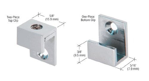 C R Laurence Mc01bn Brushed Nickel 5 8 Wide Mirror Clip Set For C R Laurence Mc01bn Brushed Nickel 5 8