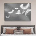 thumbnail image 4 of Feather Black And White Minimalist Nordic Canvas Poster Bedroom Decor Sports Landscape Office Room Decor Gift,Frame-style,12x18inch(30x45cm), 4 of 8