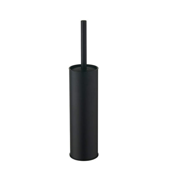 BGL Brosse de Toilette en Acier Inoxydable avec Support, 2 Têtes à Poils Noirs