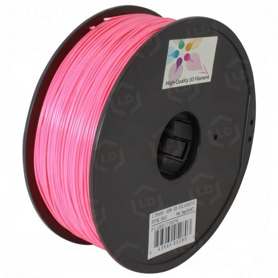 LD Products Pink ABS 3D Printing Filament