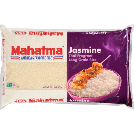 Mahatma Jasmine Thai Long Grain Rice, 20-Pound (Asian Best Jasmine Rice)