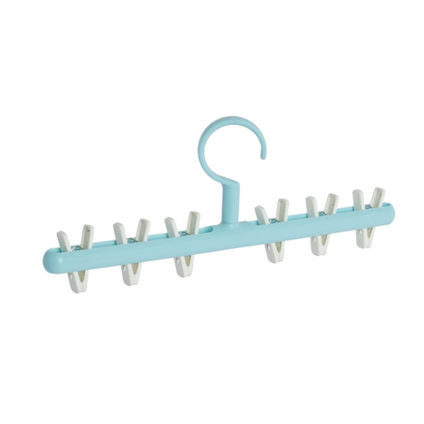 Colgador de calcetines, estante de secado de ropa interior giratorio de 360 grados, soporte de Clip de almacenamiento, organizador de Almacenamiento y organización del hogar Azul blanco Cateissary HA074773-04