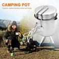 thumbnail image 2 of Cookware Set with Stove and Pans Camping Hiking Backpacking Pots and Pots Outdoor Cooking Bowl Set, 2 of 5