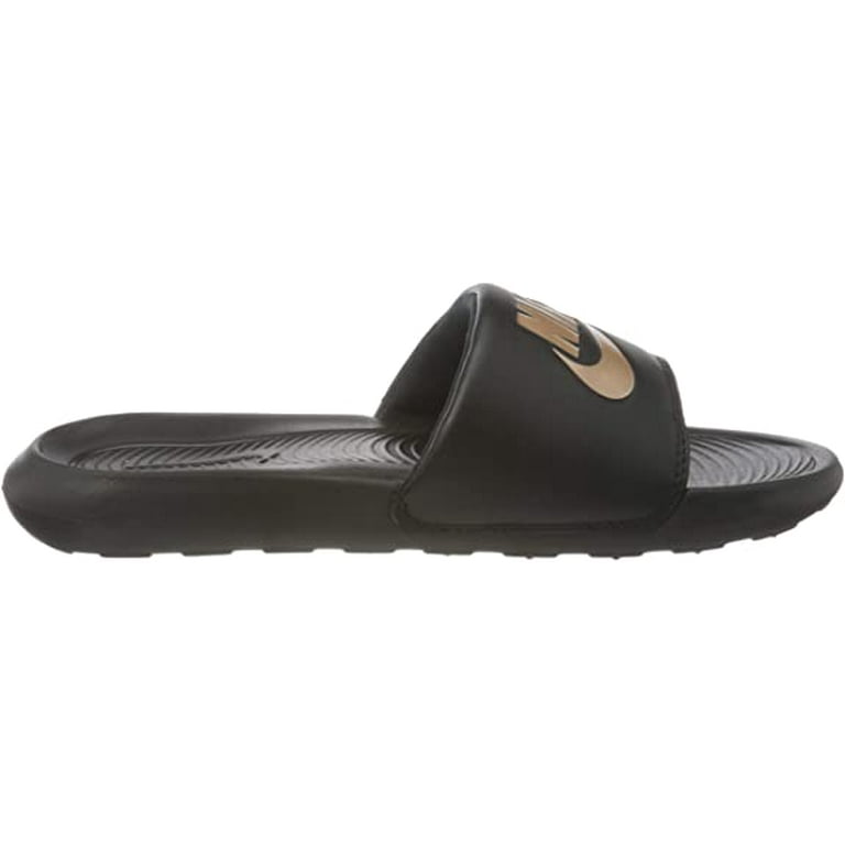 Women's Nike Victori One Slide Black/Metallic/Bromze (CN9677 001