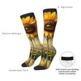 thumbnail image 4 of Naloa Artistic Oil Painting Sunflower Thigh High Socks Extra Long Stretchy Sock Women Over Knee High Opaque Stocking Daily Wear, 4 of 6