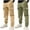 Brown, variant on breaise 2PC Boys Cargo Joggers Cotton Drawstring Sweatpants Kids Elastic Waist Cargo Trousers Casual Outwear Pants 3-14 Years