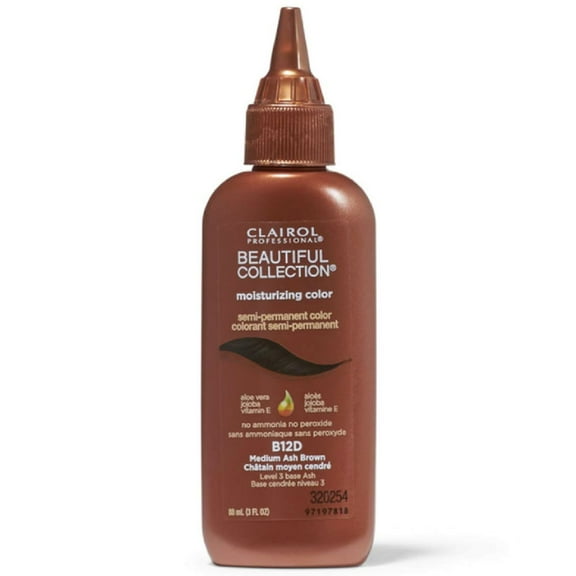 Clairol Beautiful Collection B12D Medium Ash Brown, 3 Oz.