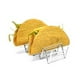 thumbnail image 5 of Soportes de Taco Acero Inoxidable, Estante de Taco Inoxidable Contiene 4-5 Tacos Cada Bandeja de Soporte de Taco para la Cáscara Dura Suave con Puntas Protectoras, Bandeja de Acero Inoxidable, 5 of 7