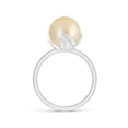 thumbnail image 2 of ANGARA Trillium Golden South Sea Cultured Pearl Solitaire Ring in 14K White Gold for Women | June Birthstone, Birthday, Anniversary, Jewelry Gift for Women | Pearl Ring, 2 of 8