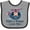 Heather and Black, variant on Inktastic Mimi and Poppy Love Me Grandchild Boys Baby Bib