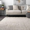 thumbnail image 5 of nuLOOM Rugs Machine Woven Chunky Loop Jute Bleached 2' 6" x 8', 5 of 5