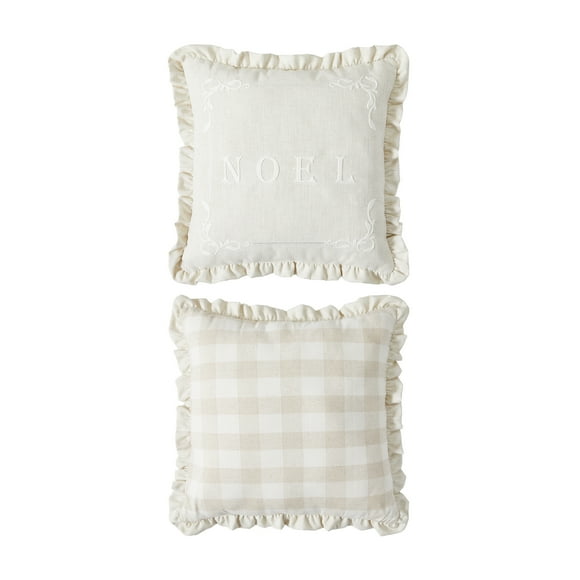 Fraiche Noel Embroidered Accent Cushion