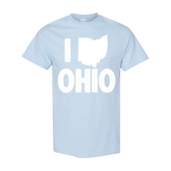 Inktastic I Love Ohio with State Silhouette T-Shirt