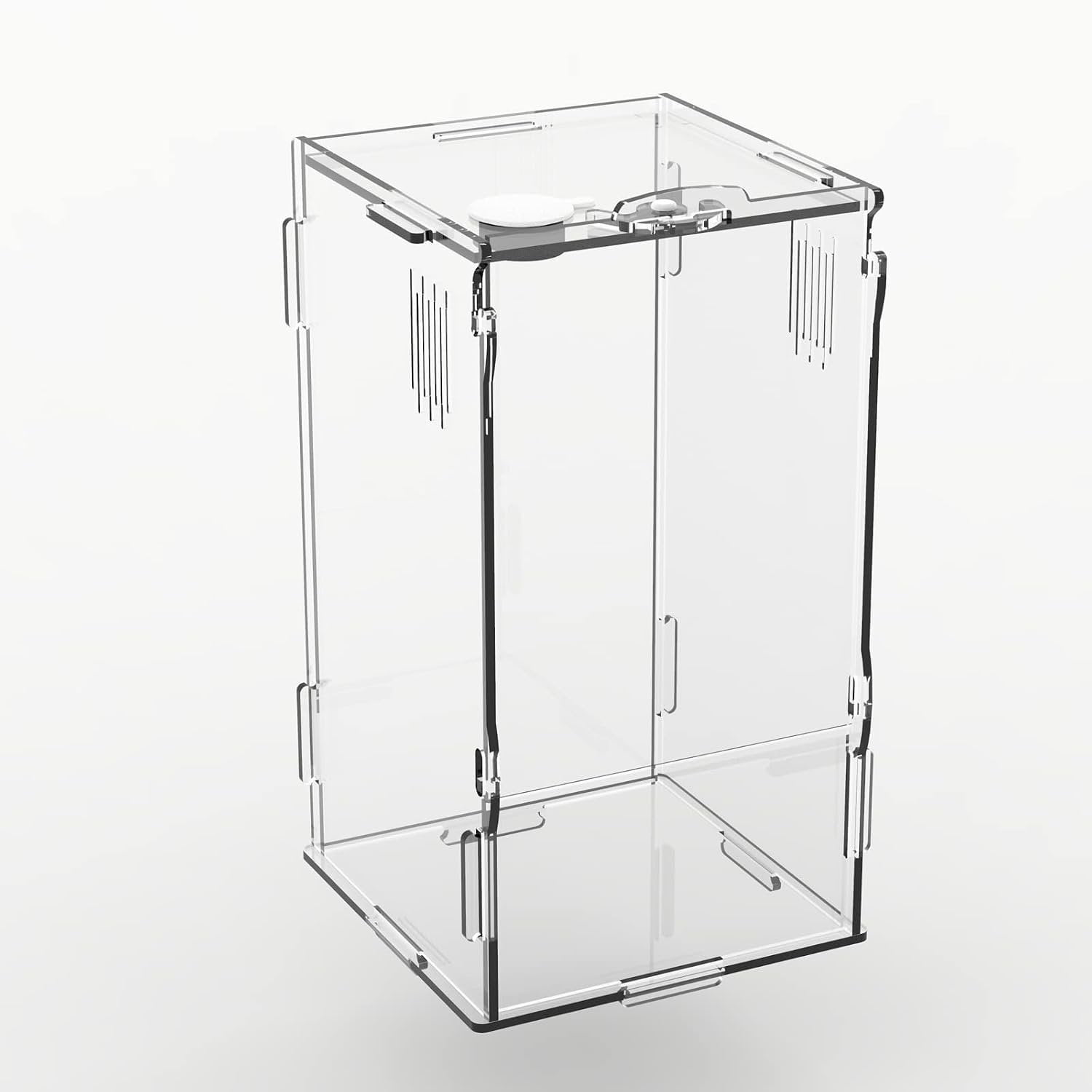 Small Reptile Habitat Locking Terrarium 4''x4''x8''