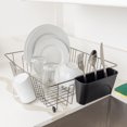 thumbnail image 3 of Mainstays Large Metal Dish Drainer Rack - Chrome/Black, 3 of 6