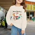 thumbnail image 2 of HIPYLO Funny Christmas Tshirts Toddler Girl Christmas Sweatshirt Hawaiian Christmas Shirt White Tshirt Toddler Tops Girls Sweatshirt Size 10-12 2t, Beige 11-12 Years, 2 of 6
